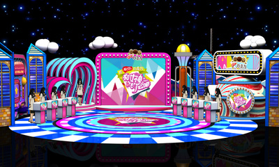 《和女神约会吧》 舞美设计中的空间叙事与视觉奇观